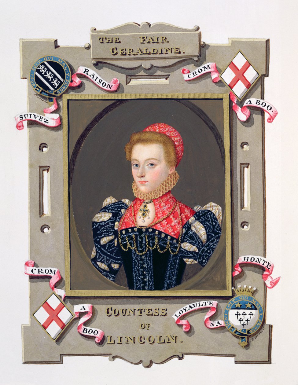 Porträt von Elizabeth Fitzgerald (ca. 1528-89) Gräfin von Lincoln aus 