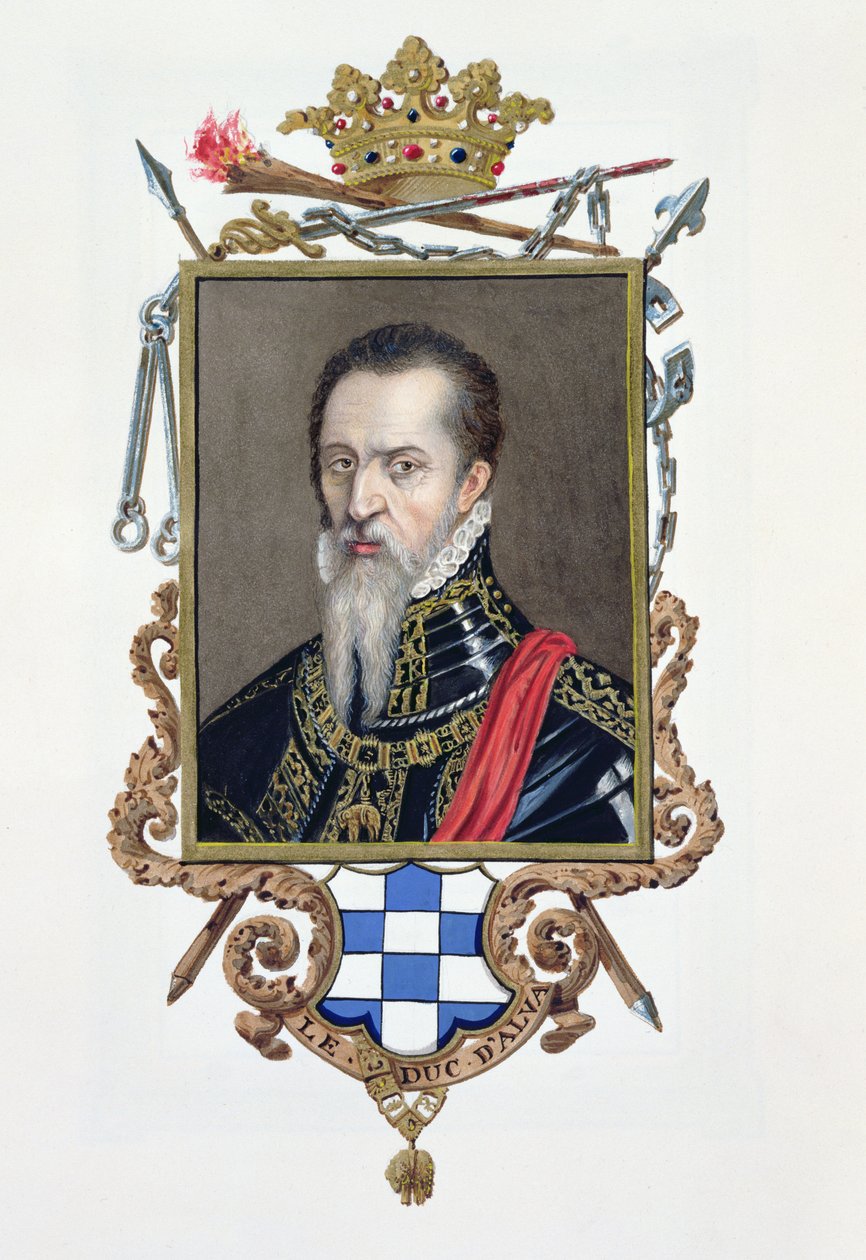 Porträt von Ferdinand Alvarez de Toledo, Herzog von Alva, aus 