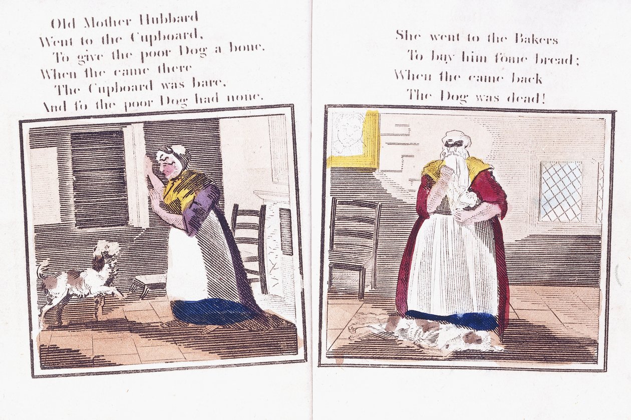 Zwei Seiten aus dem Kinderreimbuch 