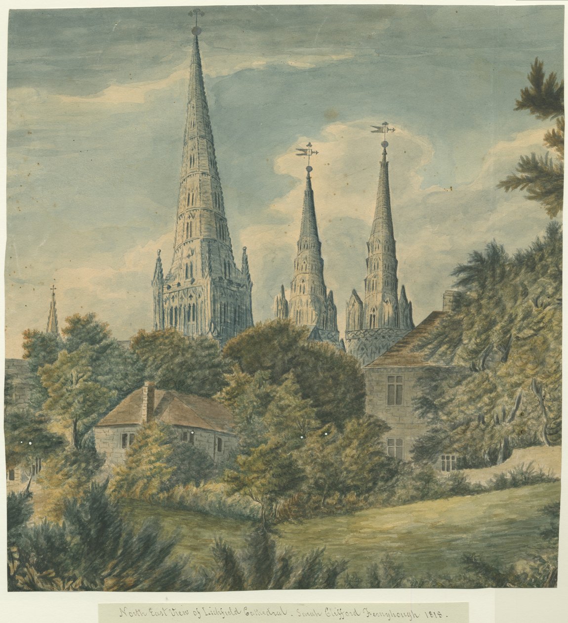 Lichfield Kathedrale - Nordostansicht von Sarah Clifford Fernyhough