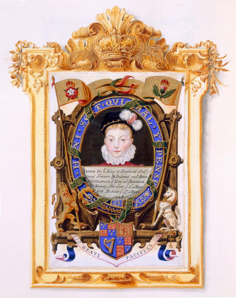 Porträt von James VI. von Schottland (1566-1625), später James I. von England als Junge ca. 1574 aus 
