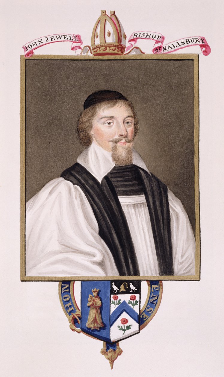 Porträt von John Jewel (1522-71) Bischof von Salisbury aus 