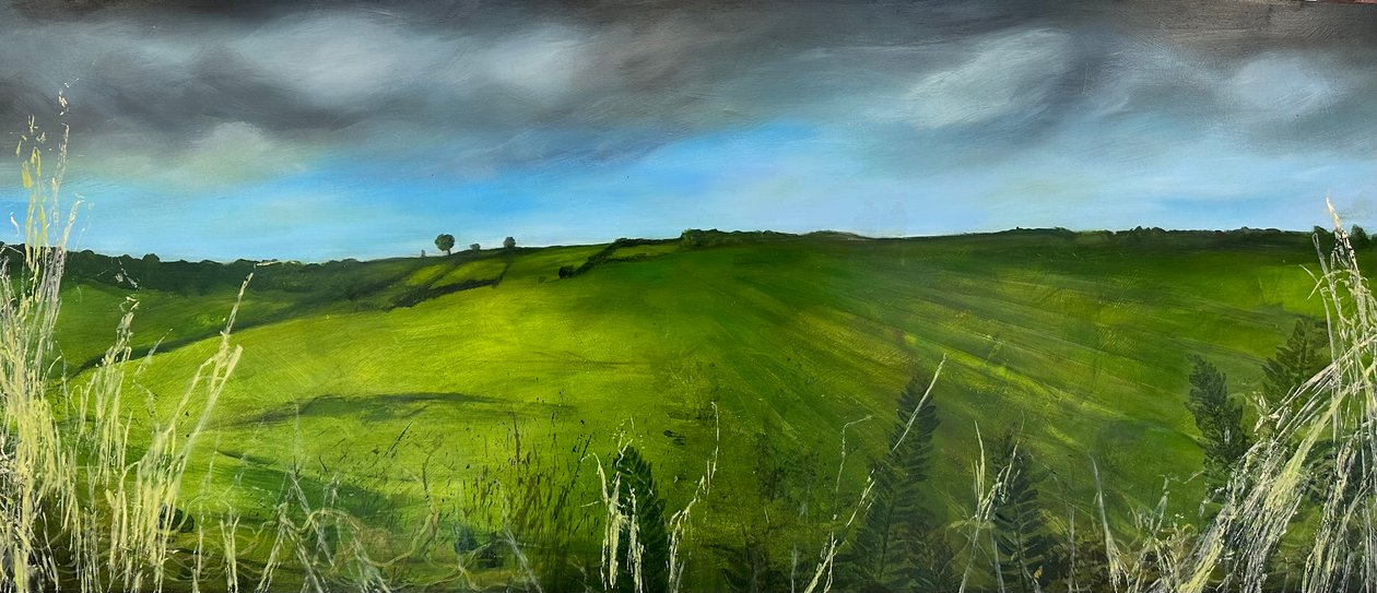 Englische Landschaft, 2023 von Sarah Thompson Engels