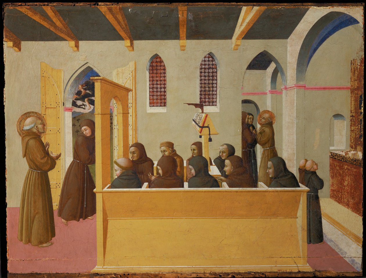 Die Verdammung der Seele des Geizigen von Citerna von Sassetta (c.1392 1450)