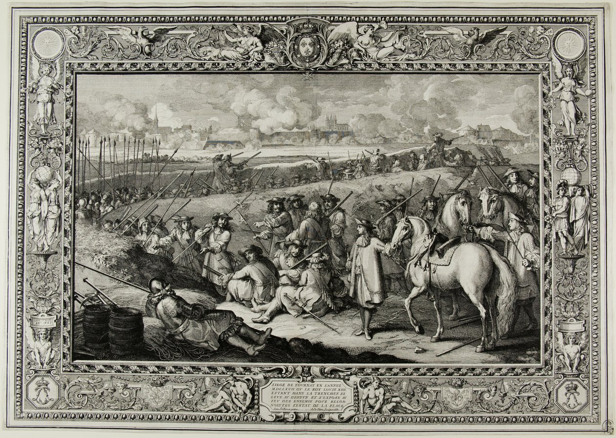 Belagerung von Tourney 1667 von Sébastien Le Clerc the elder