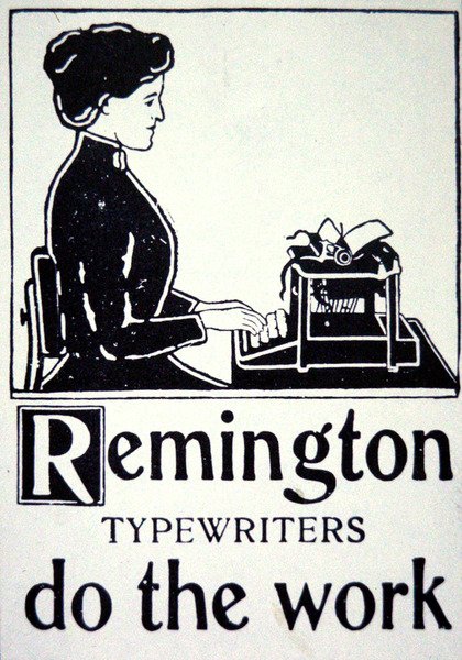 Werbung für Remington Schreibmaschinen von School American