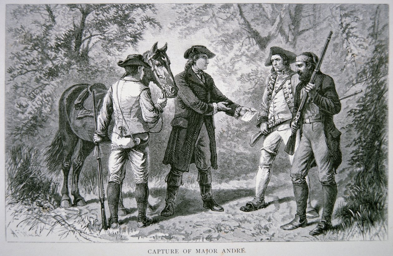 Die Gefangennahme von Major John Andre von School American