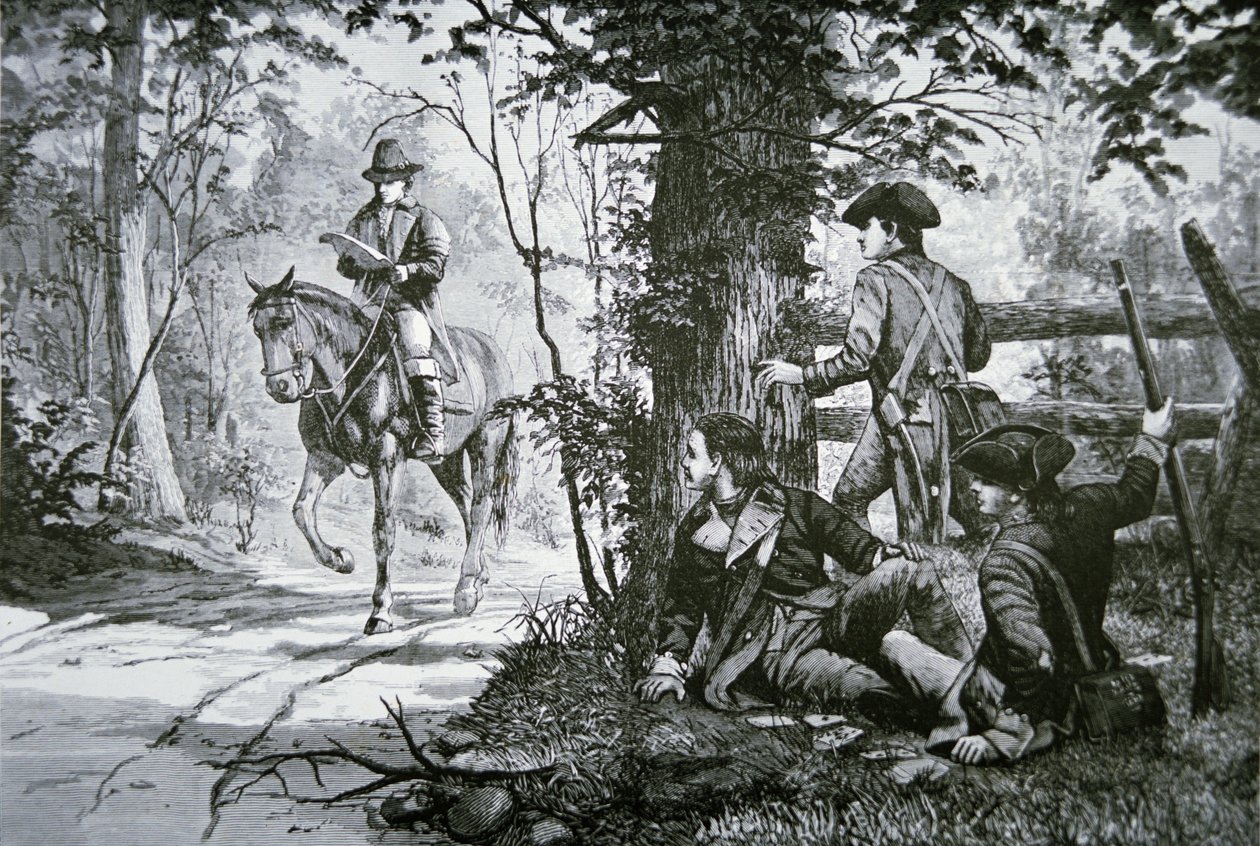 Die Gefangennahme von Major John Andre von School American