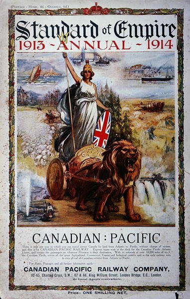 Werbung auf dem Umschlag des Standard of Empire Annual 1913-14 von School Canadian