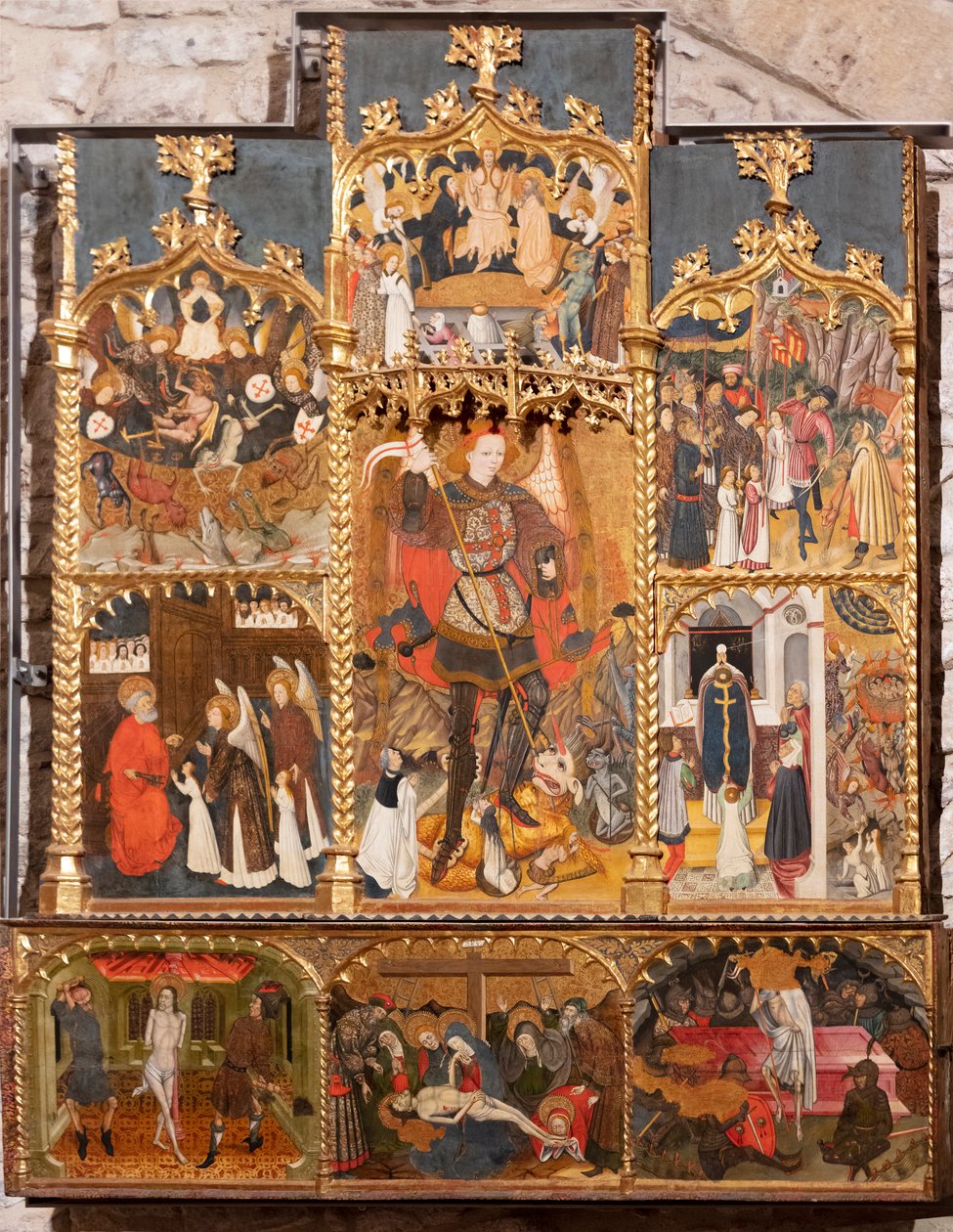 Altarbild von Sant Miquel, Jaume Cirera, Guillem Talarn von School Catalan