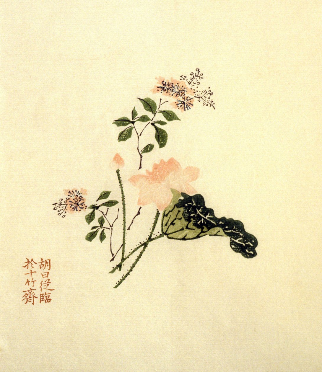 Lotusblume - Tinte auf Papier, China von School Chinese