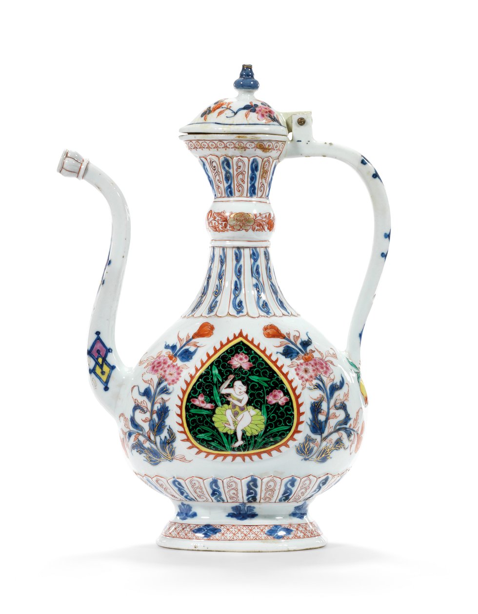 Rose-Imari-Kanne und Deckel für den Nahostmarkt, zweites Viertel des 18. Jahrhunderts von School Chinese