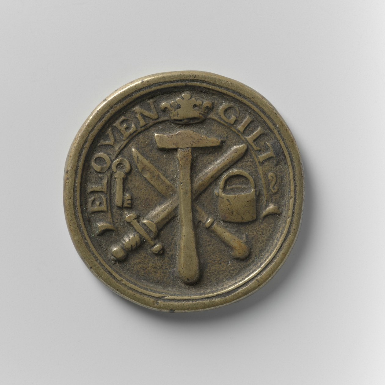 Teilnahmemarke der Schmiedezunft von Amsterdam, ca. 1700 von School Dutch
