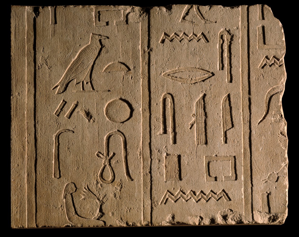Ägyptische Antiquität: Grabinschrift, die eine Dame namens Takhout erwähnt. 8. Jahrhundert v. Chr. Paris, Louvre Museum von School Egyptian