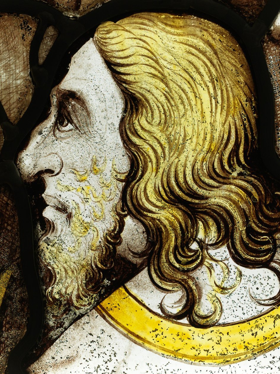 Erhaltener Abschnitt aus dem Großen Ostfenster in der Kathedrale von York: 