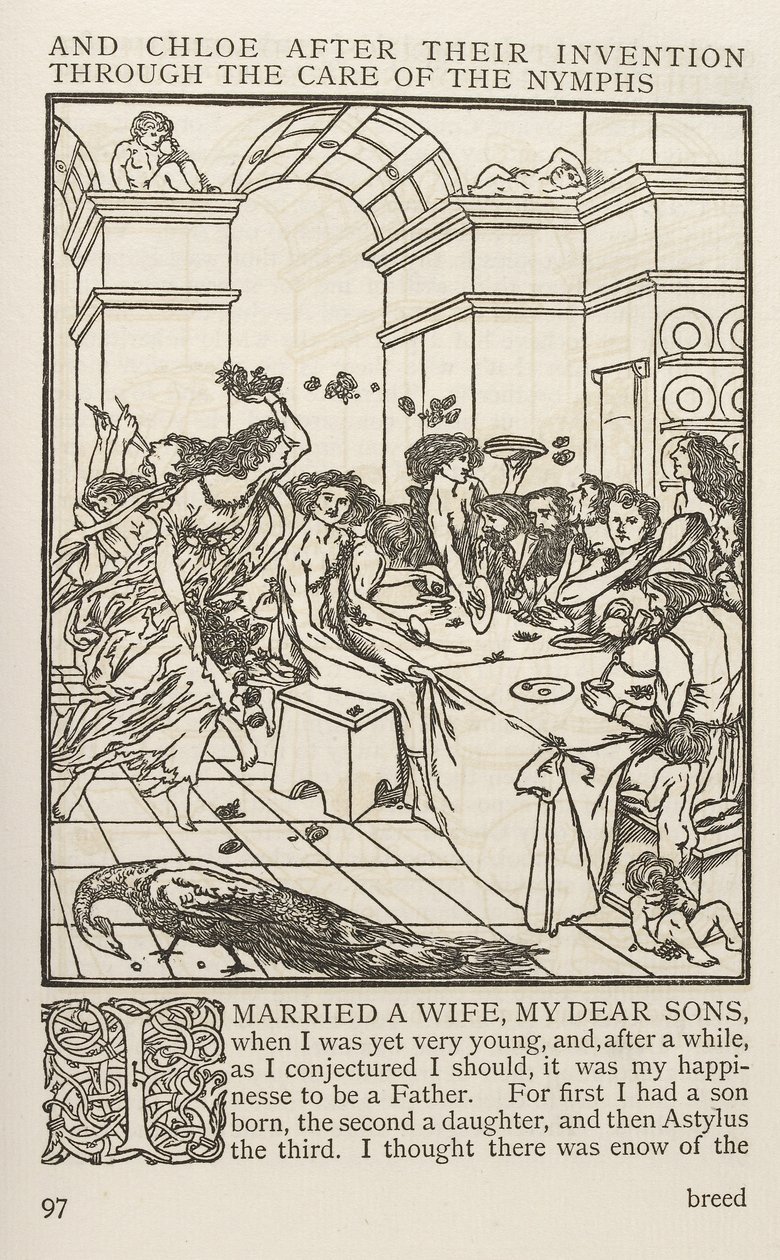 Daphnis und Chloe, Longus (Druck) von School English