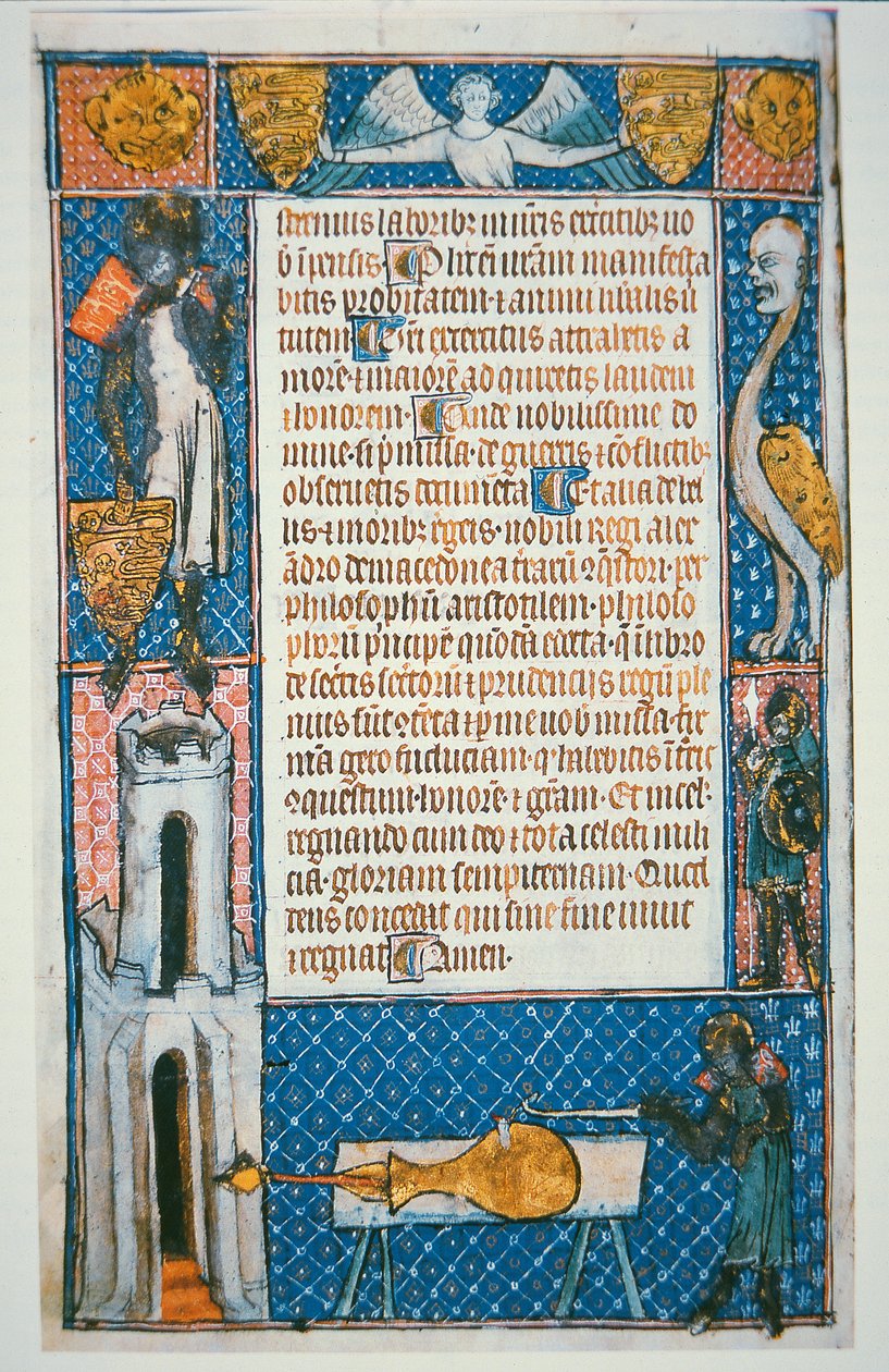 Faksimile des frühesten datierten Bildes einer Waffe, Folio aus 