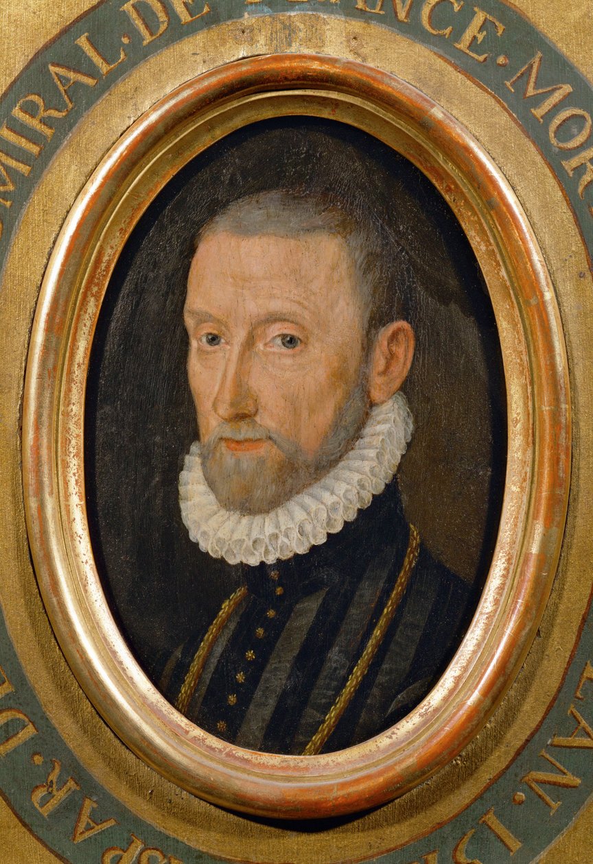 Gaspard de Coligny, Admiral, Staatsmann, Führer der Hugenottenpartei, ermordet während St von School French