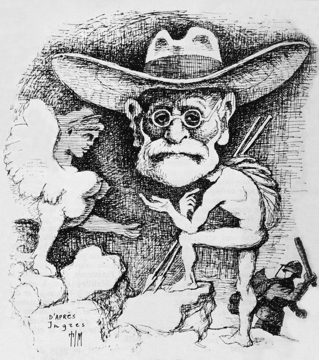 Ödipus-Komplex (Gravur) von School French