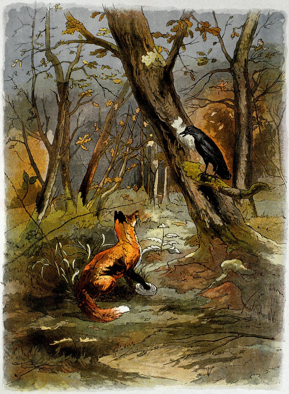 Der Rabe und der Fuchs, aus 