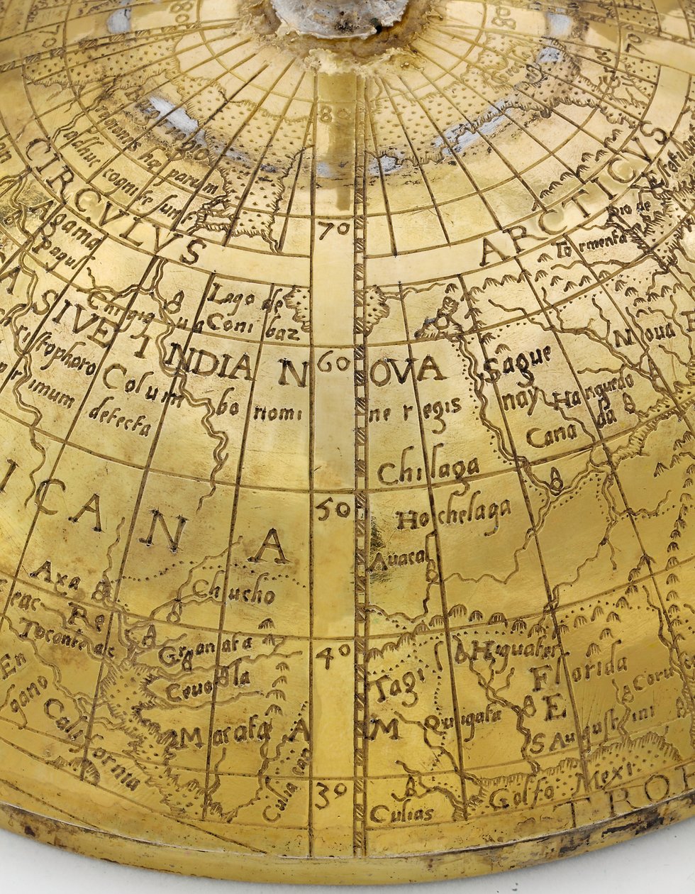 Seltene kontinentale Globuspokal, Norddeutsch oder flämisch, ca. 1600 (Detail) von School German