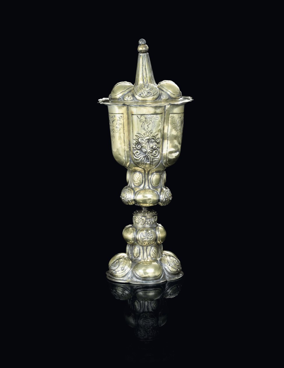 Pokal und Deckel, wahrscheinlich Siebenbürgen, frühes 17. Jahrhundert von School Hungarian