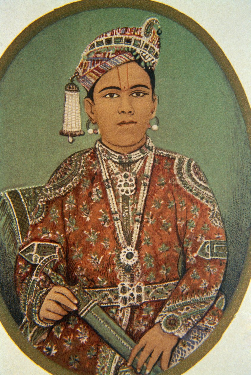 Porträt von Maharaja Ganga Singh, Bikaner, Rajasthan, Indien von School Indian