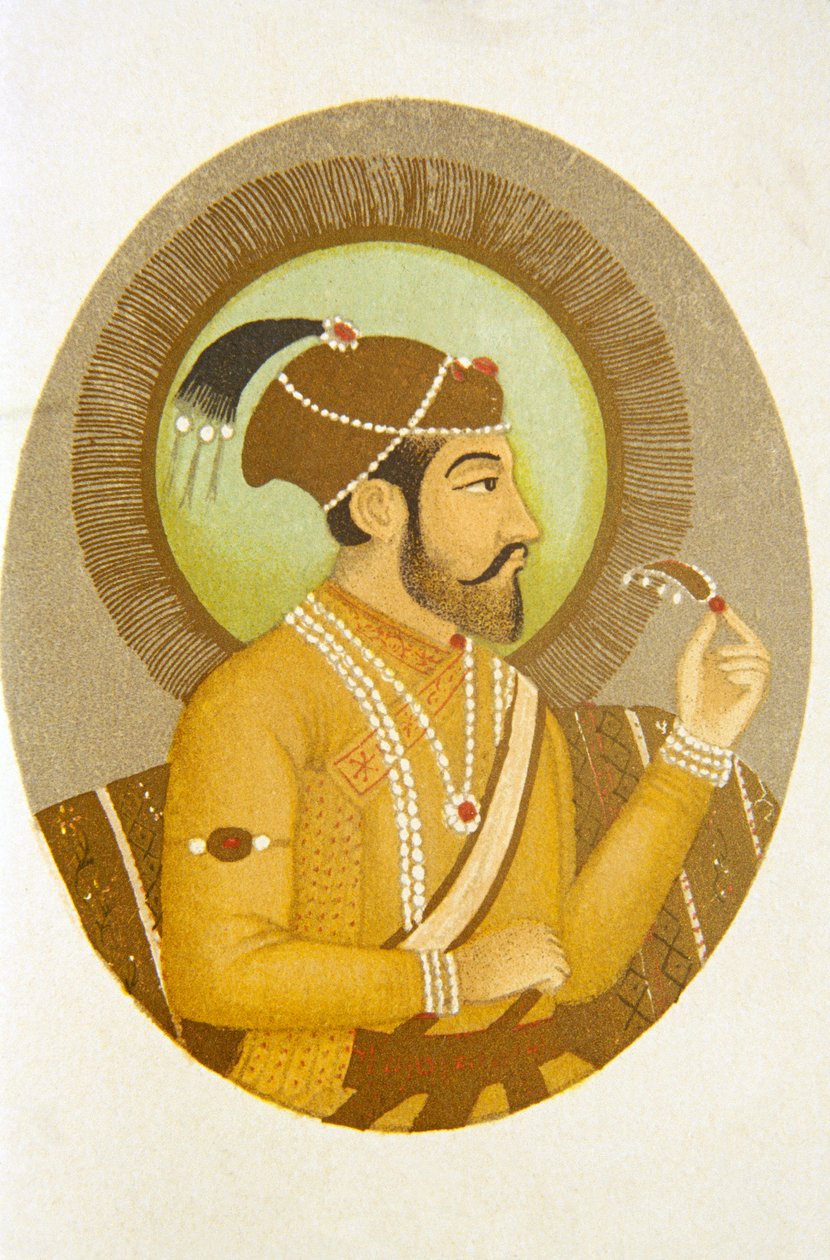 Porträt von Mughal-Kaiser Aurangzeb, Indien von School Indian