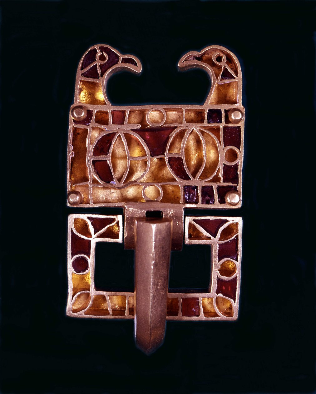 Gotische Fibel. 6. Jahrhundert n. Chr. Mailand, Schlossmuseum von School Italian