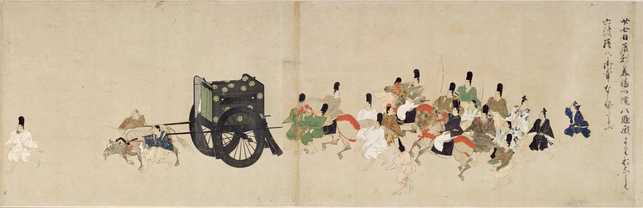 Illustrierte Erzählung der Heiji-Rebellion (1159-1160) (Kaiserlicher Besuch in Rokuhara) von School Japanese