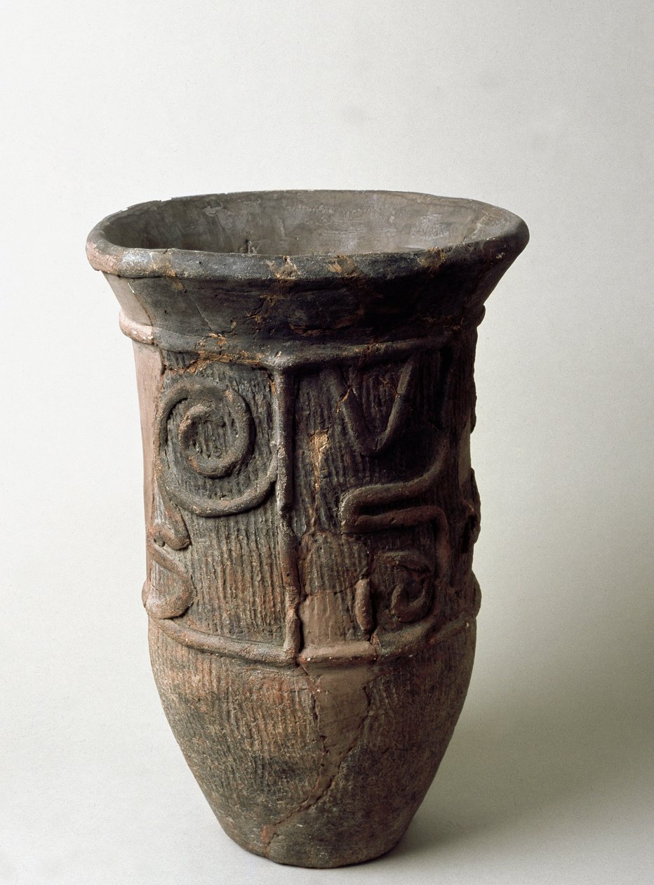 Terrakotta-Gefäß aus Chiba, Jomon-Periode 13.-11. Jahrhundert v. Chr. von Japanese School