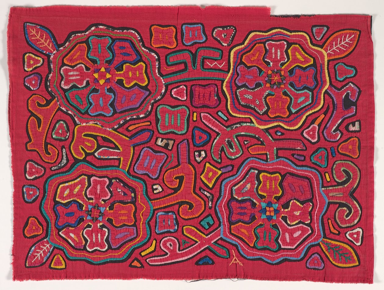 Hemdtafel (Mola), Kuna-Volk, San-Blas-Inseln, ca. 1950er von School Panamanian