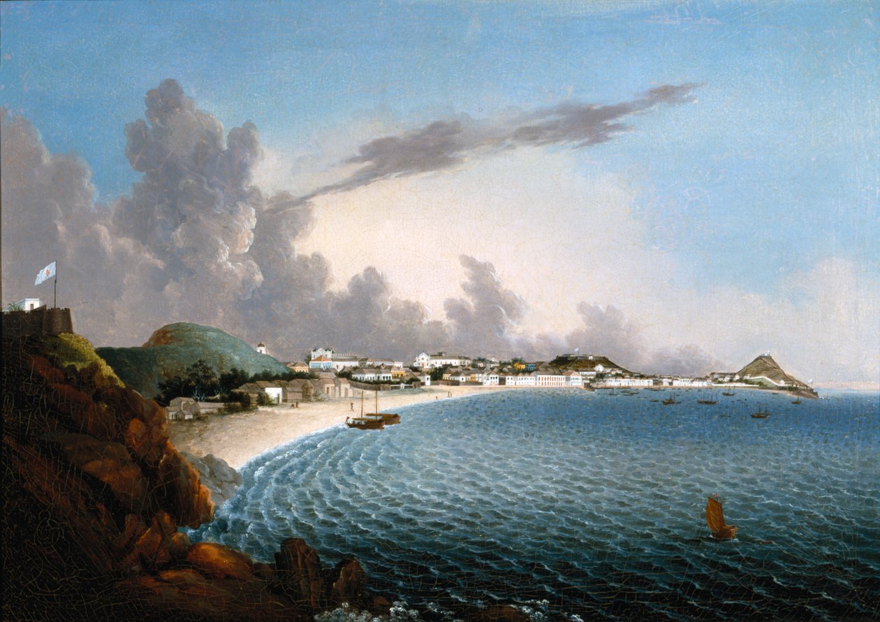 Ansicht von Macao: Praya Grande von School Portuguese