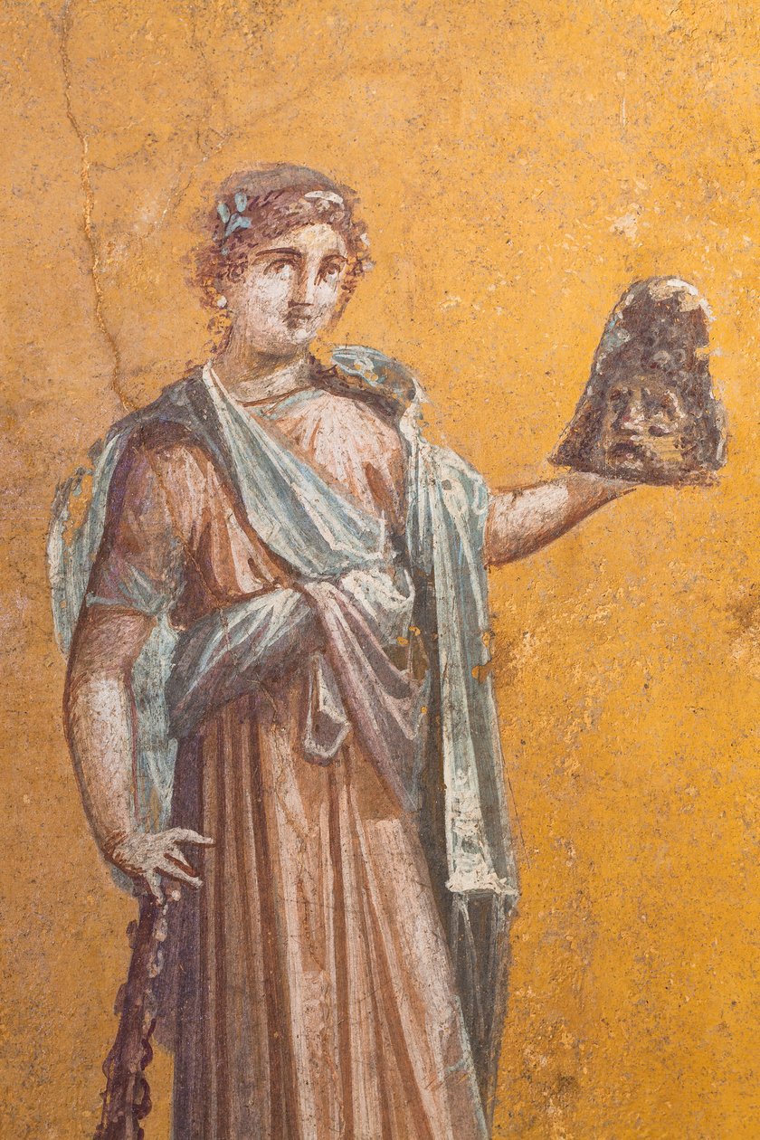 Melpomene, Pompeji von School Roman