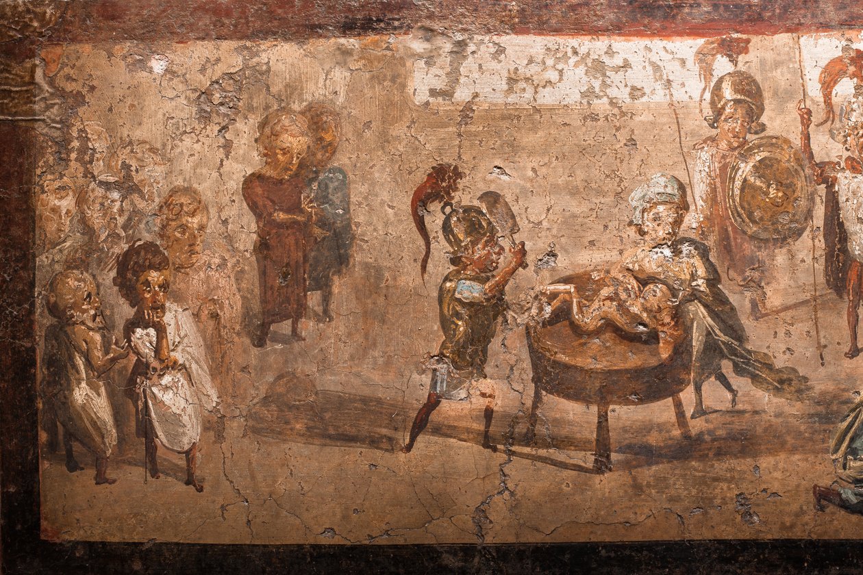 Das Urteil des Salomo, Pompeji von School Roman