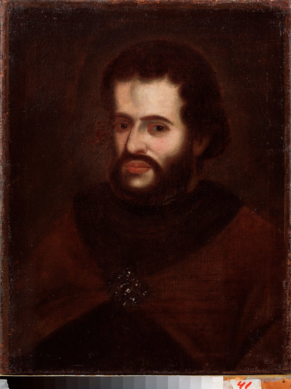Porträt des Zaren Iwan V. Alexejewitsch von School Russian