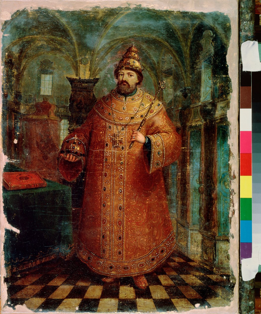 Porträt des Zaren Michael I. von Russland von School Russian