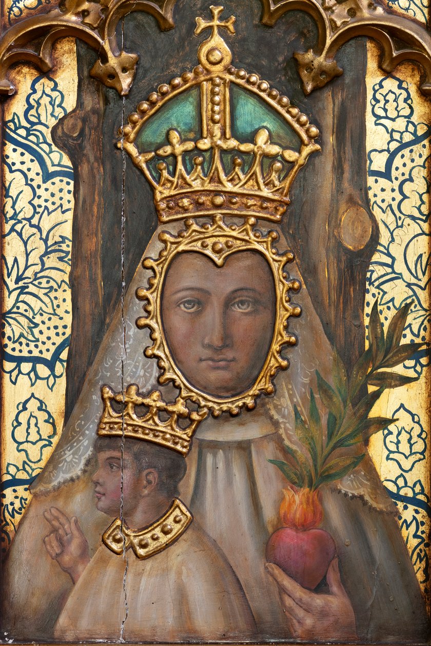 Einsiedelei (Ermita de Nuestra Señora de La Plaza). Innenraum. Der Altar. Detail von School Spanish
