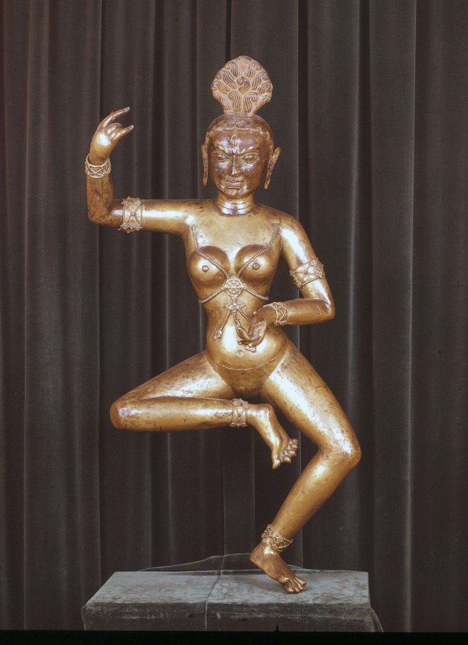 Die Göttin Dakini, tibetische Höllengöttin. Statuette, Musée Guimet, Paris von School Tibetan