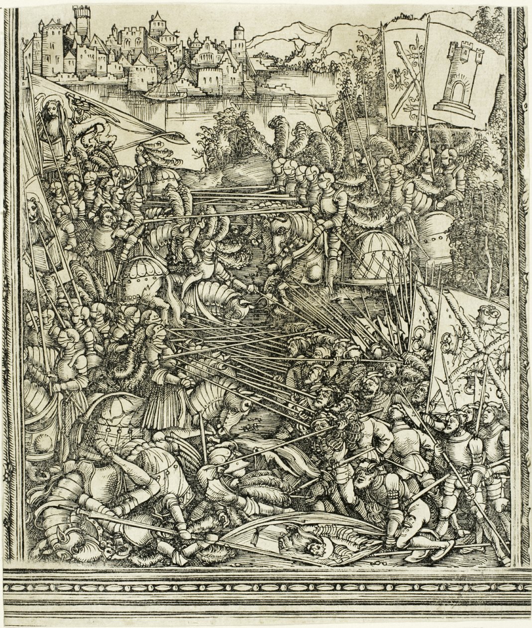 Der Krieg mit Venedig, aus Der Triumphbogen von Maximilian I. von School of Albrecht Dürer