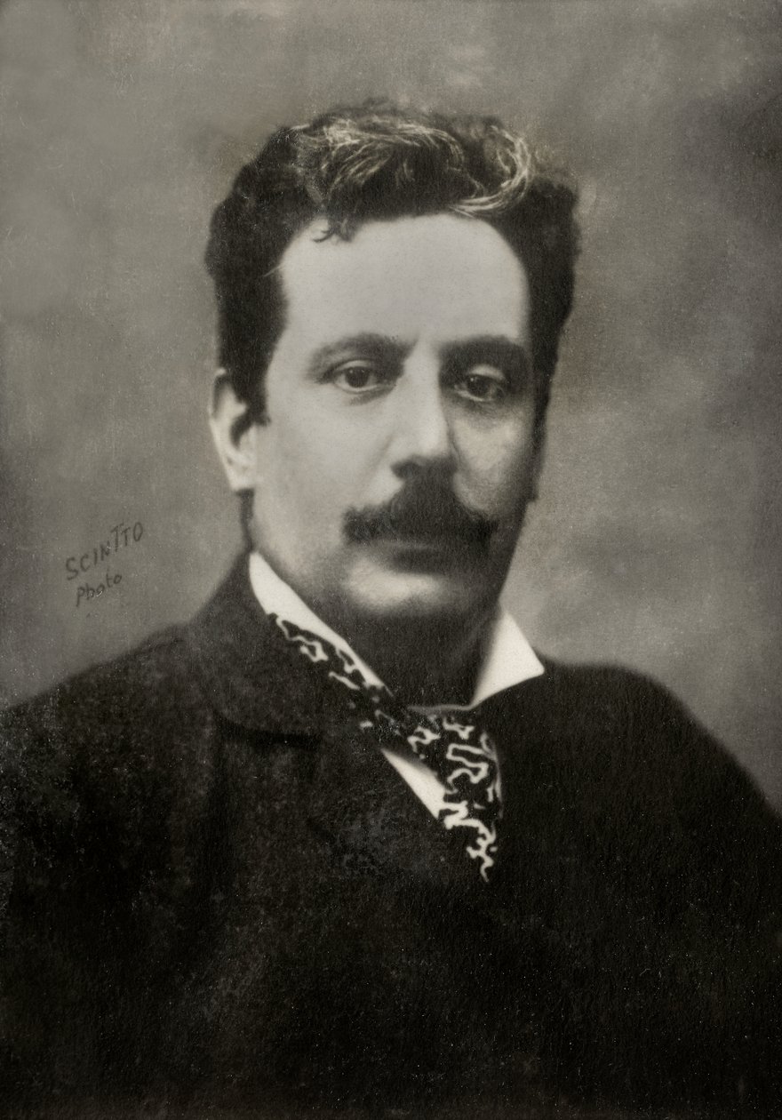 Porträt des italienischen Komponisten Giacomo Puccini von Scintto