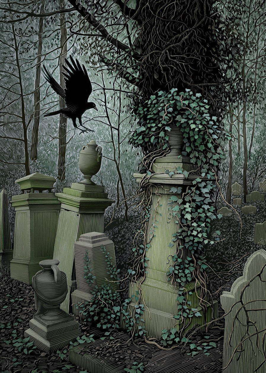 Highgate-Friedhof von Scott McKowen