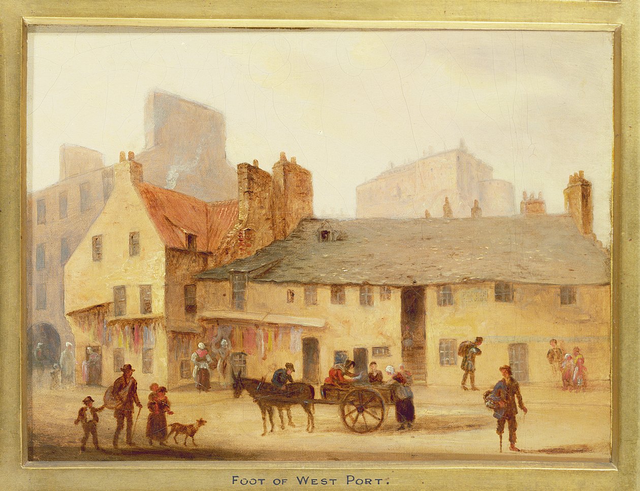 Fuß von West Port, Detail aus Edinburgh: Neun Ansichten der Altstadt von Scottish School