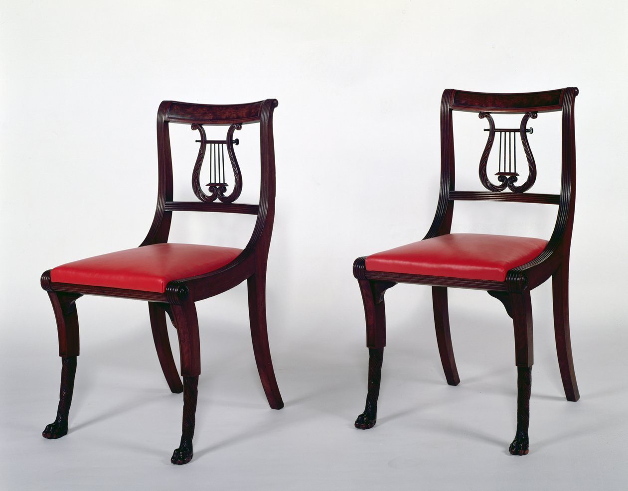 Seitenstühle aus der Duncan Phyfe Werkstatt, 1810-20 (Mahagoni) von Scottish School