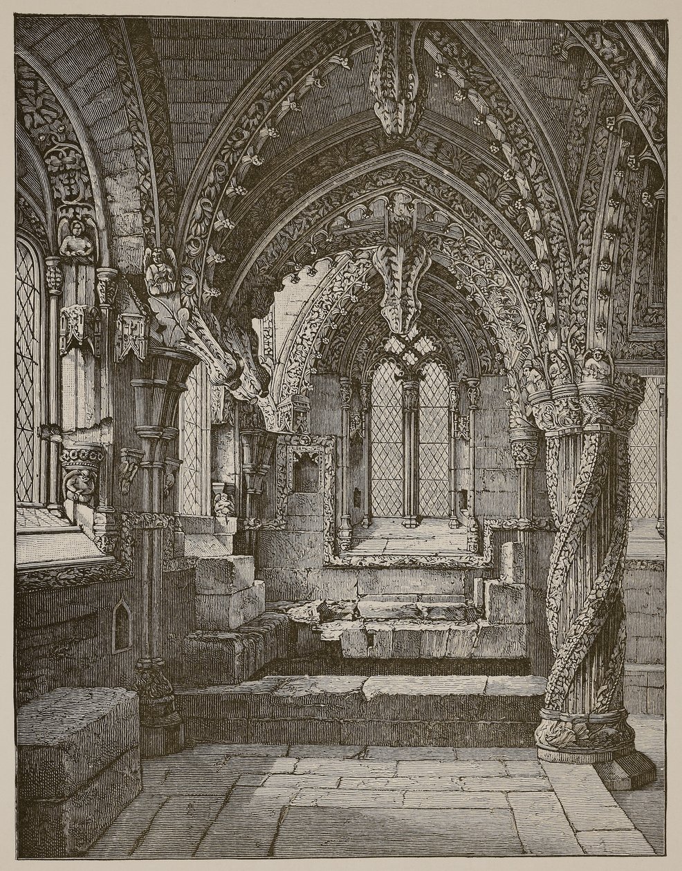 Südost-Ecke der Lady Chapel, Rosslyn von Scottish School