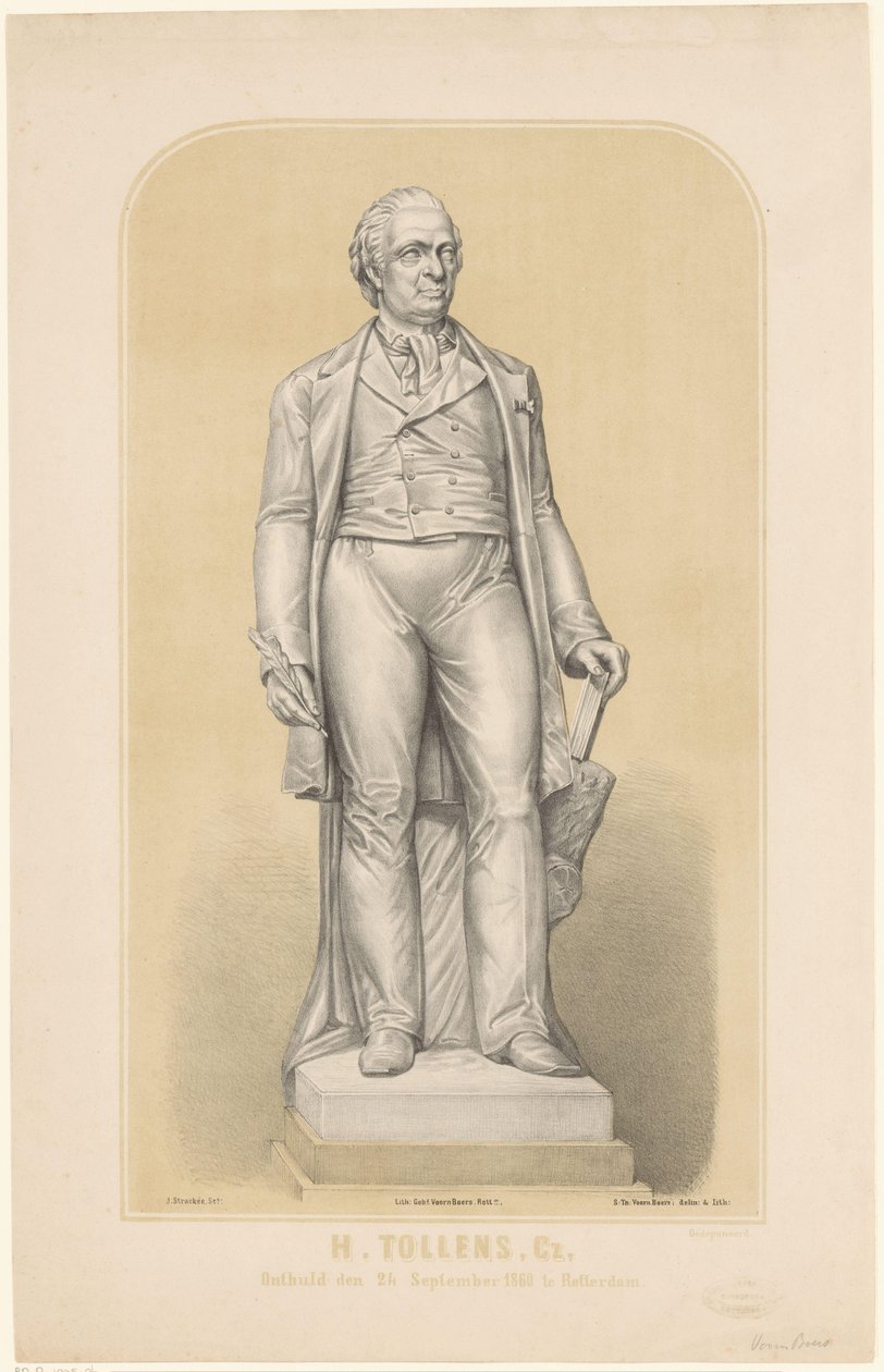 Statue von Hendrik Tollens von Sebastiaan Theodorus Voorn Boers