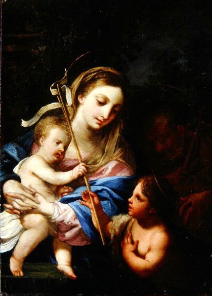 Die Heilige Familie mit Johannes dem Täufer von Sebastiano Conca