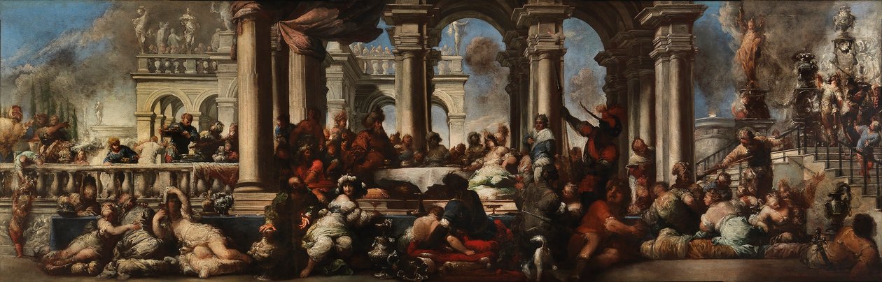 Das Bankett der Kleopatra von Sebastiano Mazzoni