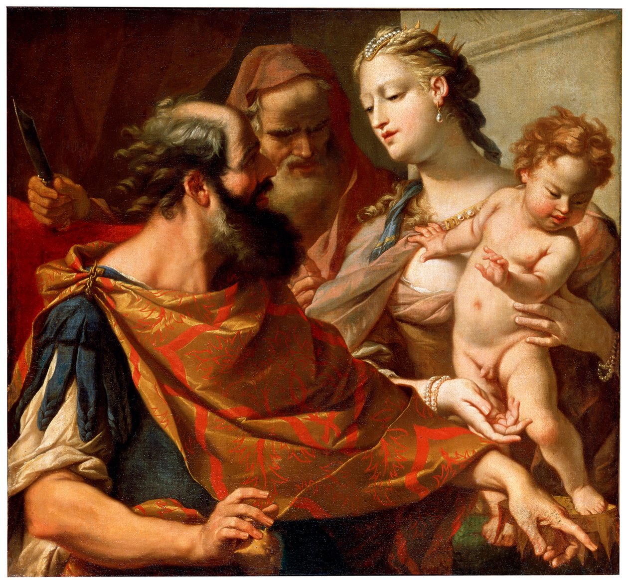 Das Kind Moses zertritt die Krone des Pharao, ca. 1685-1687 von Sebastiano Ricci