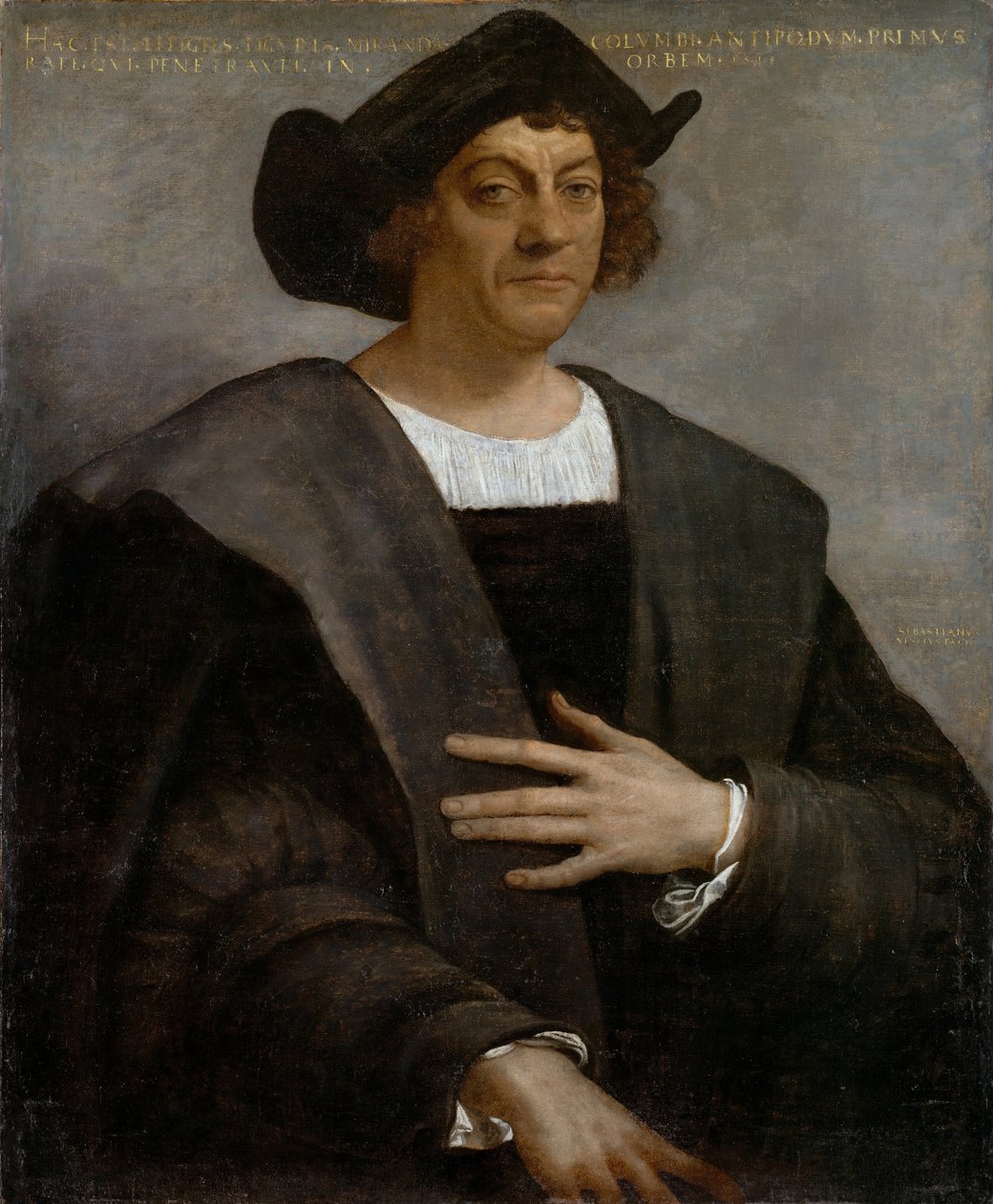 Porträt eines Mannes, angeblich Christoph Kolumbus (c.1446-1506) von Sebastiano del (c.1485 1547) Piombo